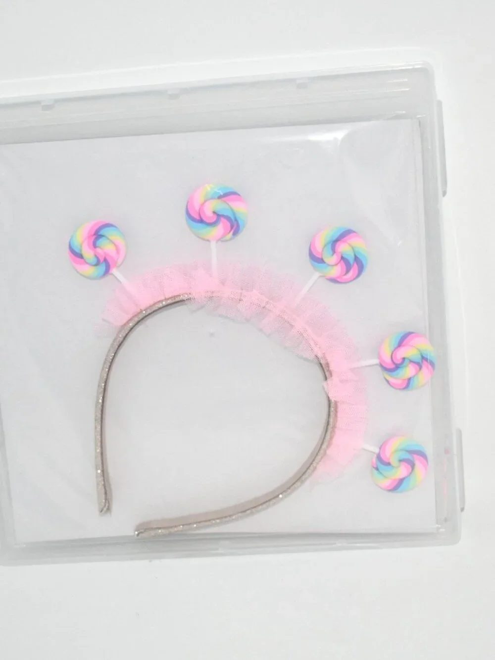 EXCEART Lollipop Headband, Colorful Candy Costume Party Headdress, NWT